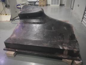 Cured filled-resin master-model blank after demoulding