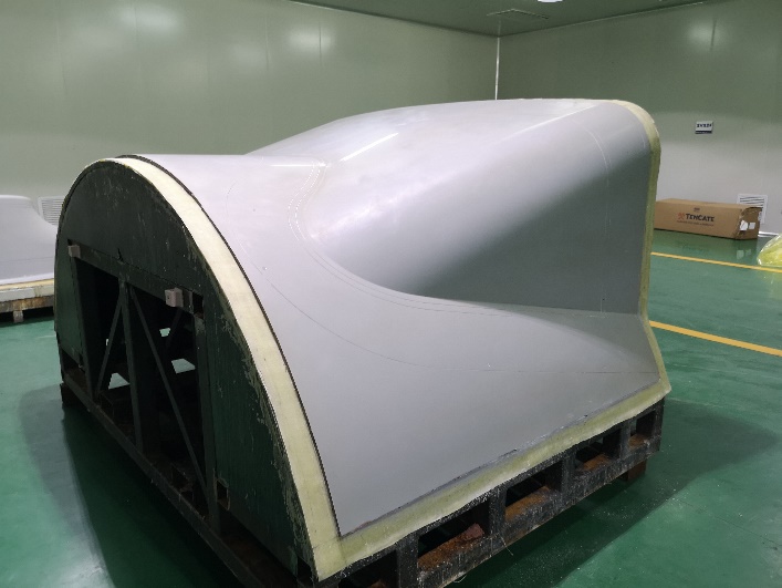 Finished carbon-fibre tooling master model